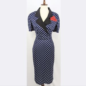 Bettie Page by Tatyana Retro Rockabilly Laura Pencil Dress